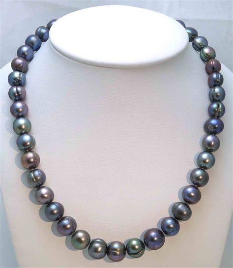 Black Pearl Necklace Lot 1051774 Allbids