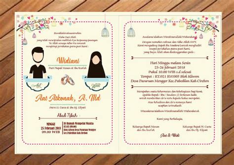 Contoh Undangan Pernikahan Islami Digital Download Contoh Lengkap