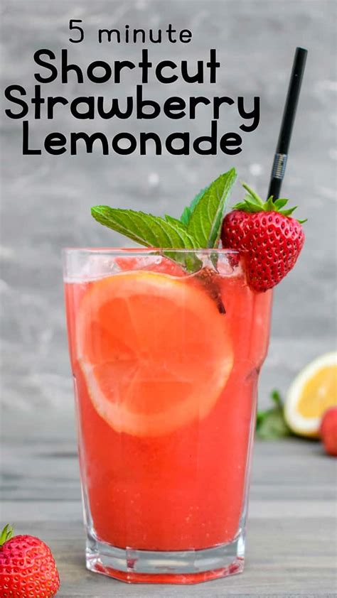 Deliciously Easy Strawberry Lemonade Recipe Made In 5 Minutes