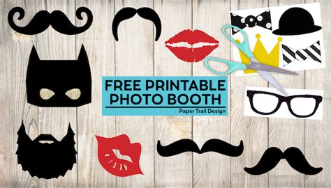 Free Printable Photo Booth Props Paper Trail Design