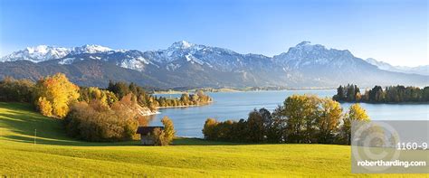 View Over Lake Forggensee To Stock Photo