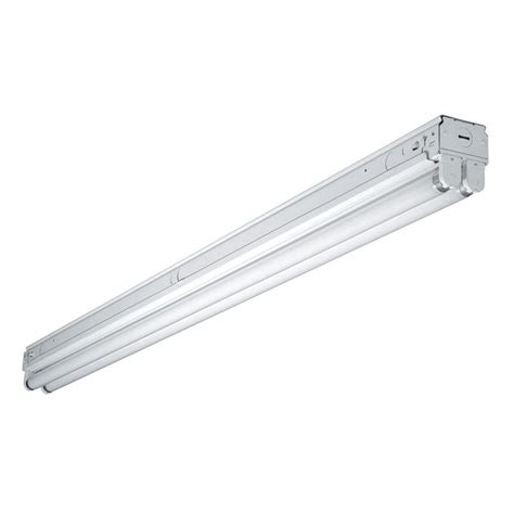 Metalux 4 Ft 2 Lamp White Commercial Grade T8 Fluorescent Narrow Strip