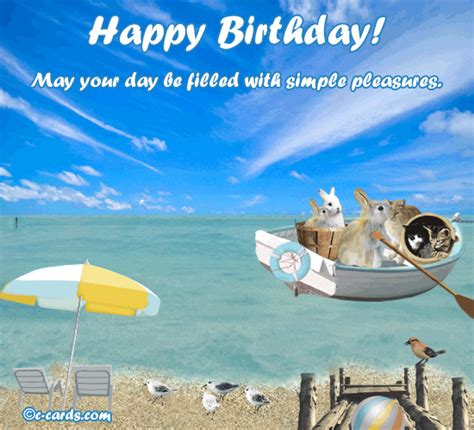 On The Beach Free Birthday Ecards Greeting Cards Greetings
