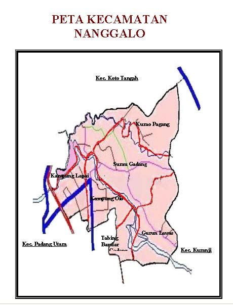 Takjub Indonesia Peta Kecamatan Kecamatan Di Kota Padang