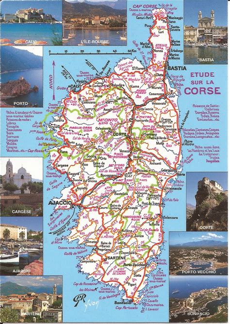 Carte Détaillée De La Corse Corse Carte Touristique Imvt
