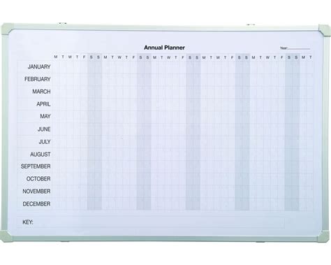 Wall Mounted Magnetic Whiteboard Yearly Planner Spaceright Cost