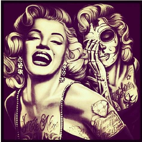 Tatted Up Marilyn Monroe With Bandana