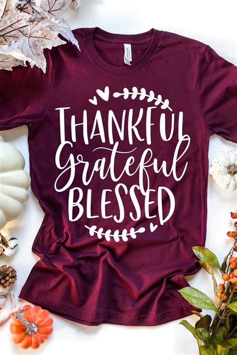 thankful grateful blessed tee vinyl shirts custom tshirts grateful