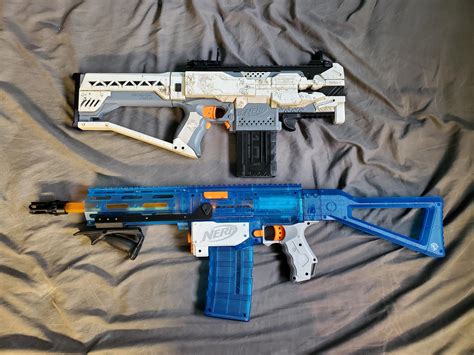 Stryfe And Retaliator My First Finished Modded Builds Rnerf