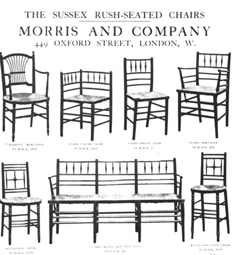 Sussex Rush Seated Chairs By William Morris And Co