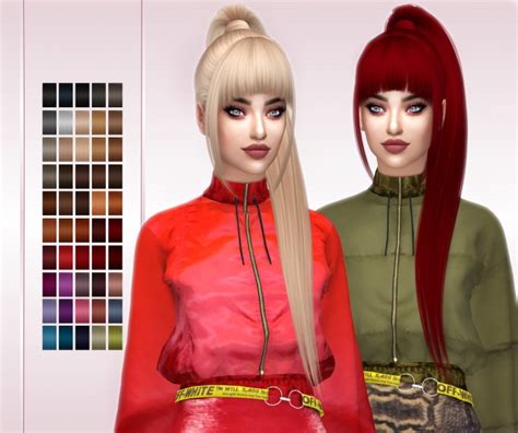 Simpliciaty Reyah Hair Retexture At Frost Sims 4 Sims 4 Updates Images