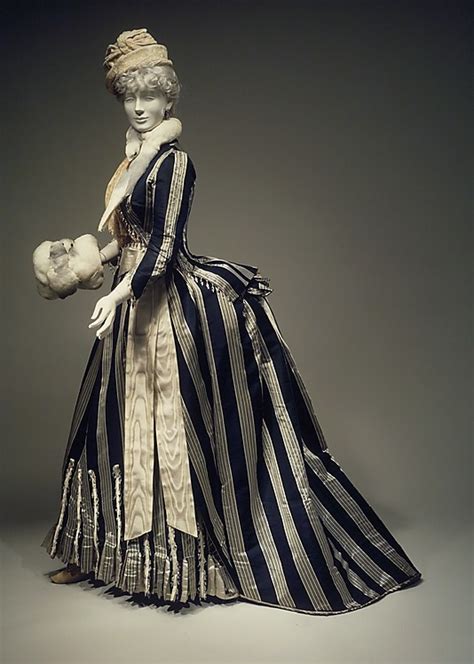 Old Rags Walking Dress By House Of Worth Ca 1885 Paris