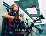 Un wallpaper di Jessica Biel in una scena del film 'Blade: Trinity ...