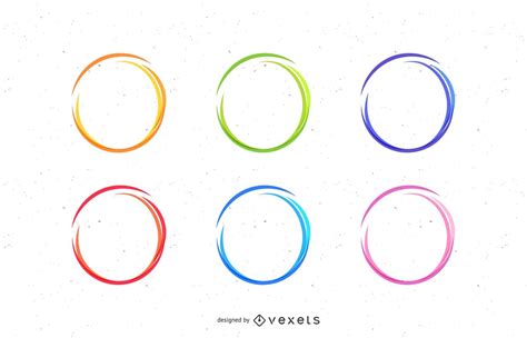 Sketch Circles Set Vector Download