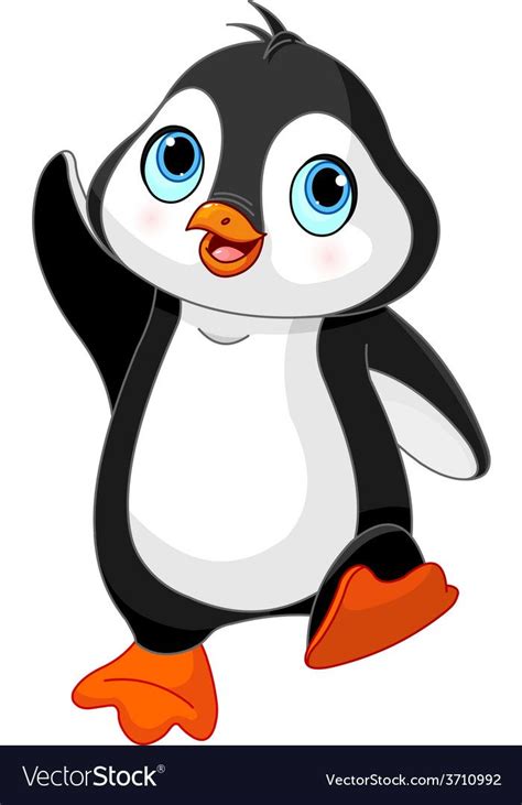 Cartoon Baby Penguin Vector Image On Самые милые животные