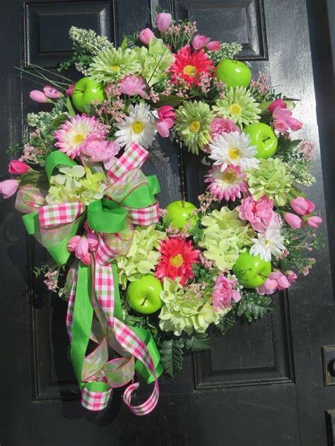 Spring Or Summer Front Door Wreath Extra Large Farmhouse Etsy