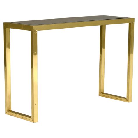 Mauro Lipparini Console Table In Brass And Glass Italy Circa 1970 At 1stdibs