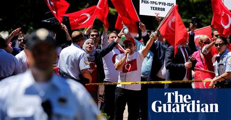 Violence Erupts At Erdoğan Protest In Washington Dc Video Us News The Guardian