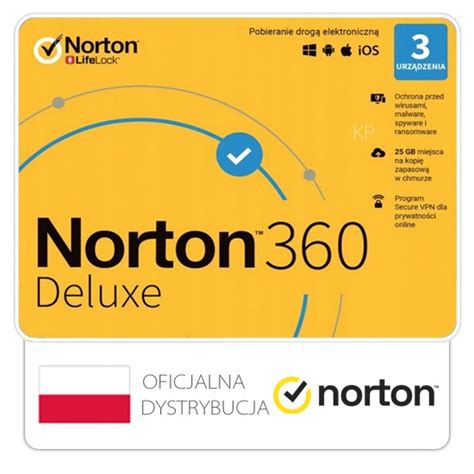 Norton 360 Deluxe 3 Stanowiska 1 Rok Secure Vpn Sklep Opinie
