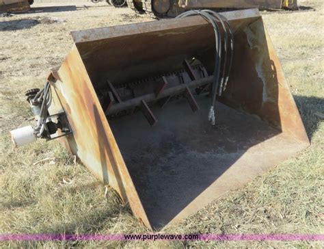 Mulch Skid Steer Bucket In Hiawatha Ks Item K7178 Sold Purple Wave