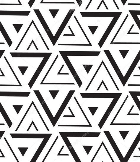 Vector Geometric Seamless Pattern Modern Triangle Texture Repe Stock