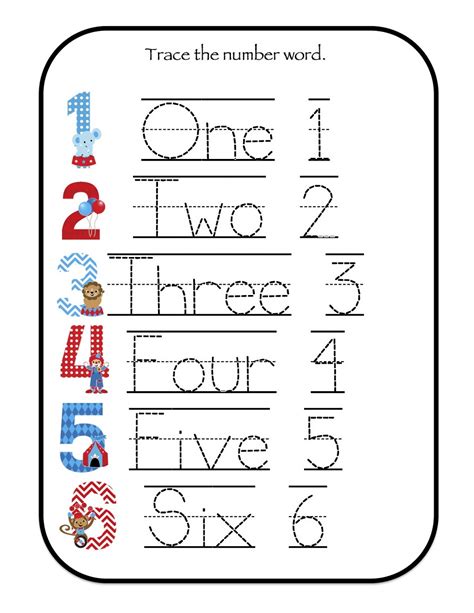 Tracing Numbers For Kids