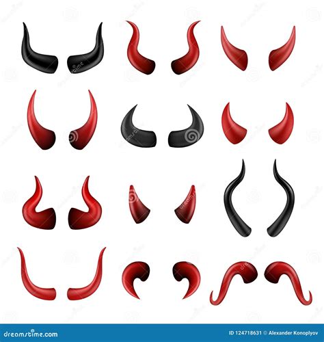 Devil Horns Collection Satan Hell Vector Symbols