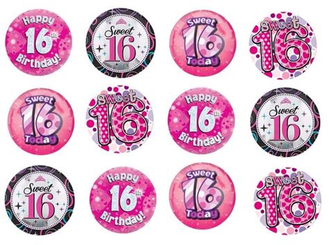Items Similar To Edible Rice Paper Cupcake Toppers Sweet Sixteen 16