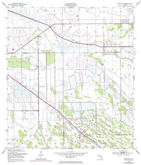 Brighton Topographic Map 124000 Scale Florida