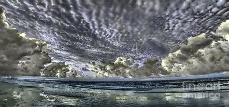 Myrtle Beach Hand Tinted Panorama Sunrise Photograph By Jeff Breiman