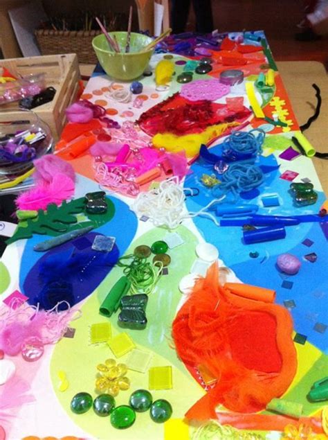 Colour Collage Work At Acorn School School Art Projects