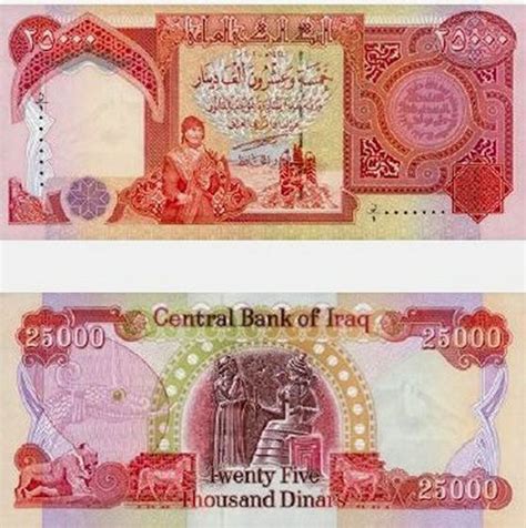 How Much Is 25 000 Iraqi Dinars Worth In Us Dollars New Dollar