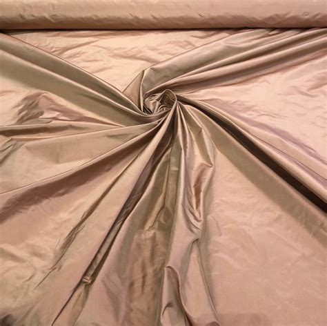 Silk Taffeta 54 Wide Beautiful Light Pumpkin Gold Color Silk Taffeta