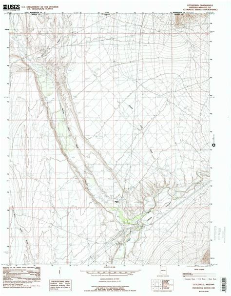 Yellowmaps Littlefield Az Topo Map 124000 Scale 75 X 7