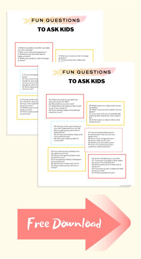 50 Funny Questions To Ask Kids Get Them Talking Stay At Home Habits
