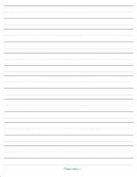 This year they are using primary handwriting paper that has slightly smaller lines than the printable paper i made her for kindergarten. Free printable handwriting paper for Preschool and Primary ages | Handwriting paper, Writing ...