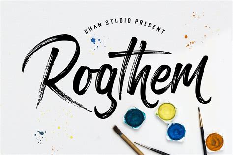 Rogthem Brush | Stunning Script Fonts ~ Creative Market