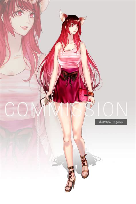Fox Girl Commission By Z Gears On Deviantart