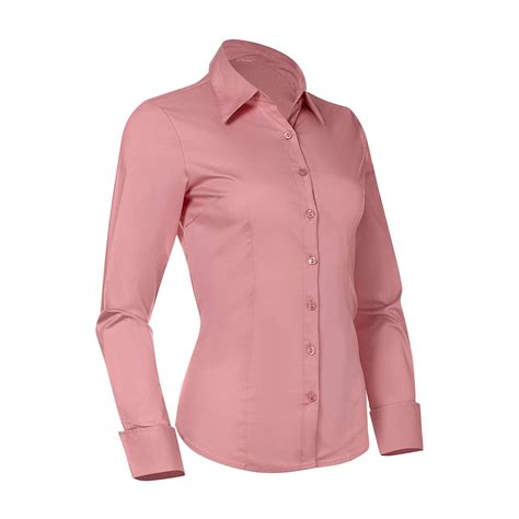 Pier 17 - Button Down Shirts for Women, Fitted Long Sleeve Tailored 