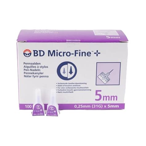 Bd Micro Fine Pen Needle 31g 5mm 100 Pieces