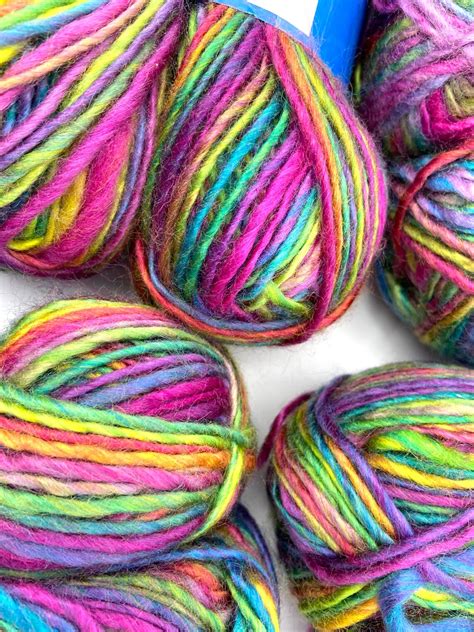 2 Pack Rainbow Colors Yarn By Dream Weaver Twin Pack 2 Skein Etsy