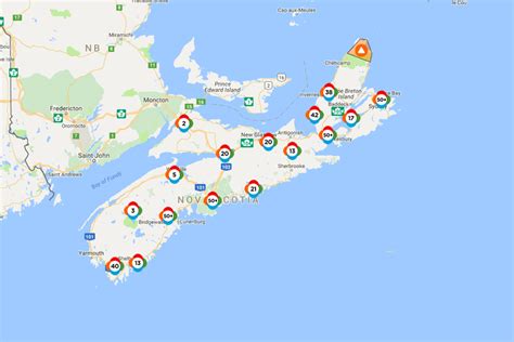Nova Scotia Power Outage Map Florida Zip Code Map