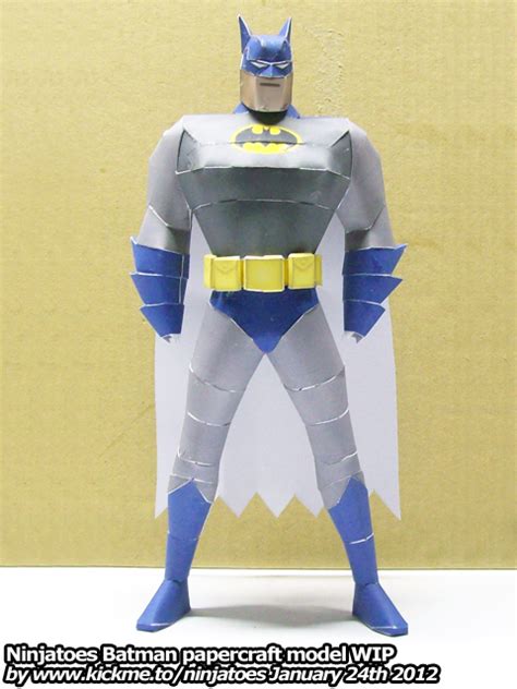 Ninjatoes Papercraft Weblog Papercraft Batman Wip 4 Images And Photos