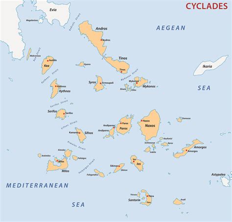 Map Of Greece Islands United States Map