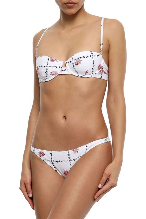 Onia Ashley Floral Print Low Rise Bikini Briefs Sale Up To Off