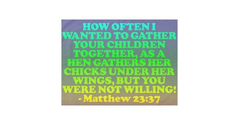 Bible Verse From Matthew 2337 Tablecloth Zazzle