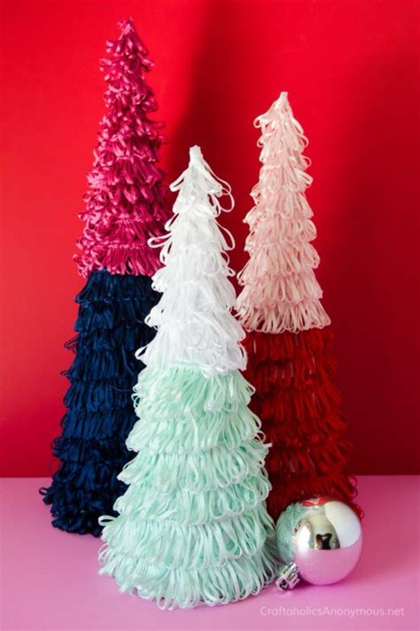 Diy Cone Christmas Trees The Budget Decorator