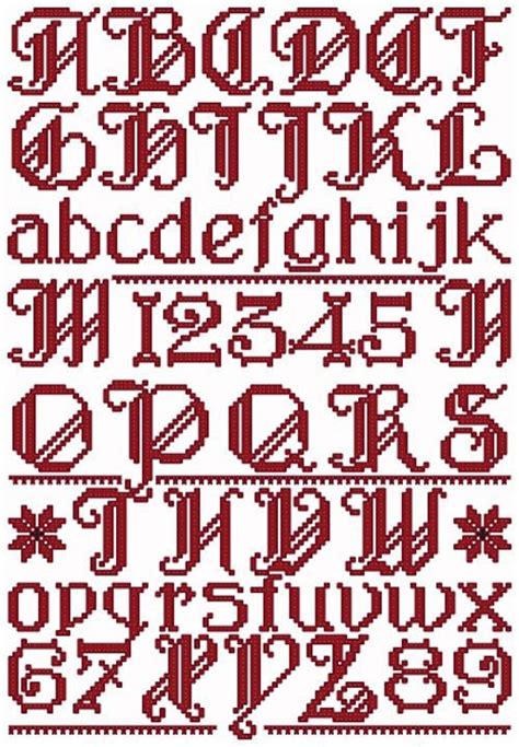 Abc Designs Gothic Alphabet Machine Embroidery Design In Cross Stitch 5