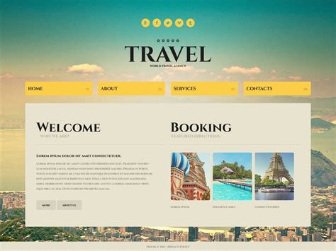 Travel Website Template 43703