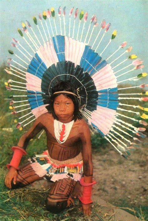 brazilian postcards karajá man from the araguaia river goiás ” indigenous tribes indigenous